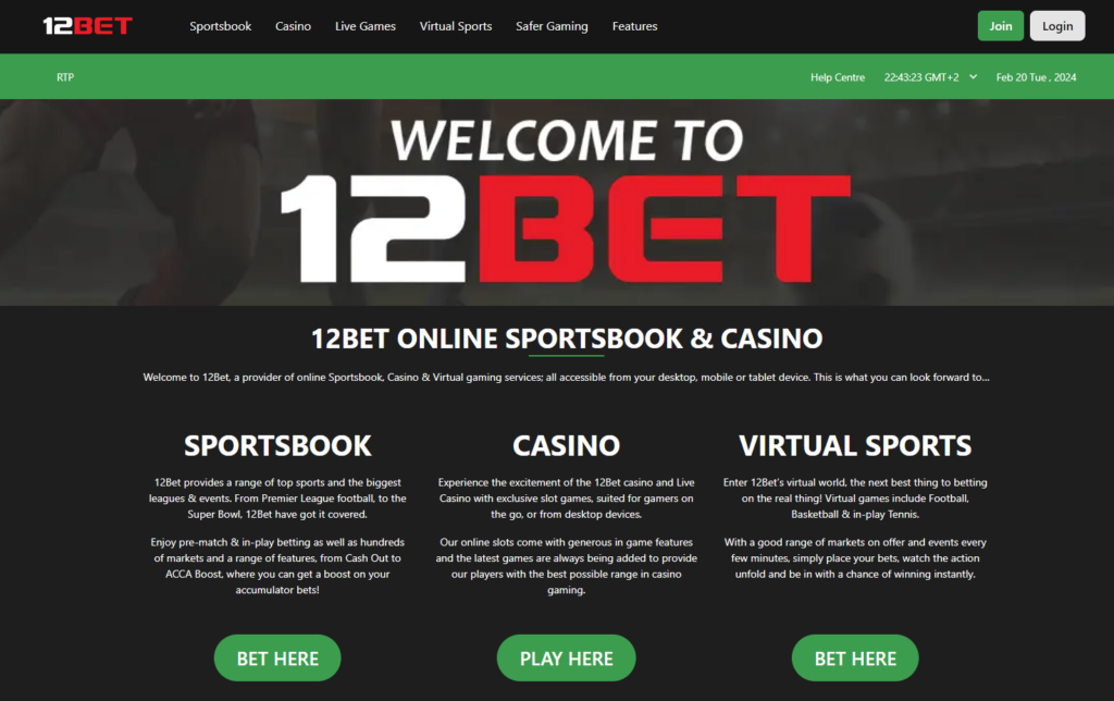 12BET Review